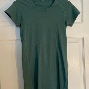 Sea Green Lululemon Swiftly Short Sleeve Top